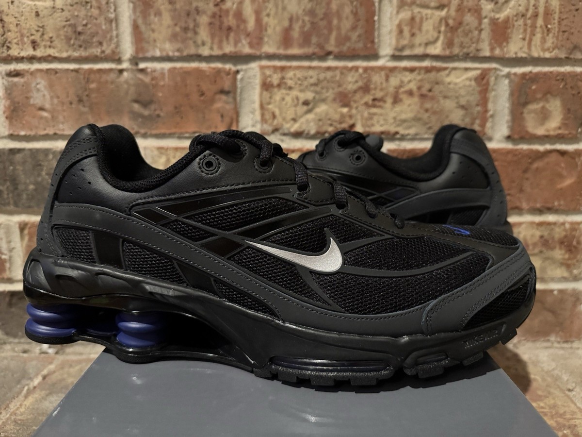 New 10 Nike Shox Ride 2 Black Deep Royal Silver Reflective Run