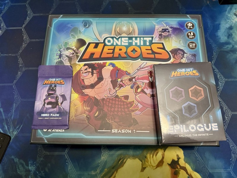 One-Hit Heroes Board Game + Kickstarter Bundle + Epilogue + Robot Companion