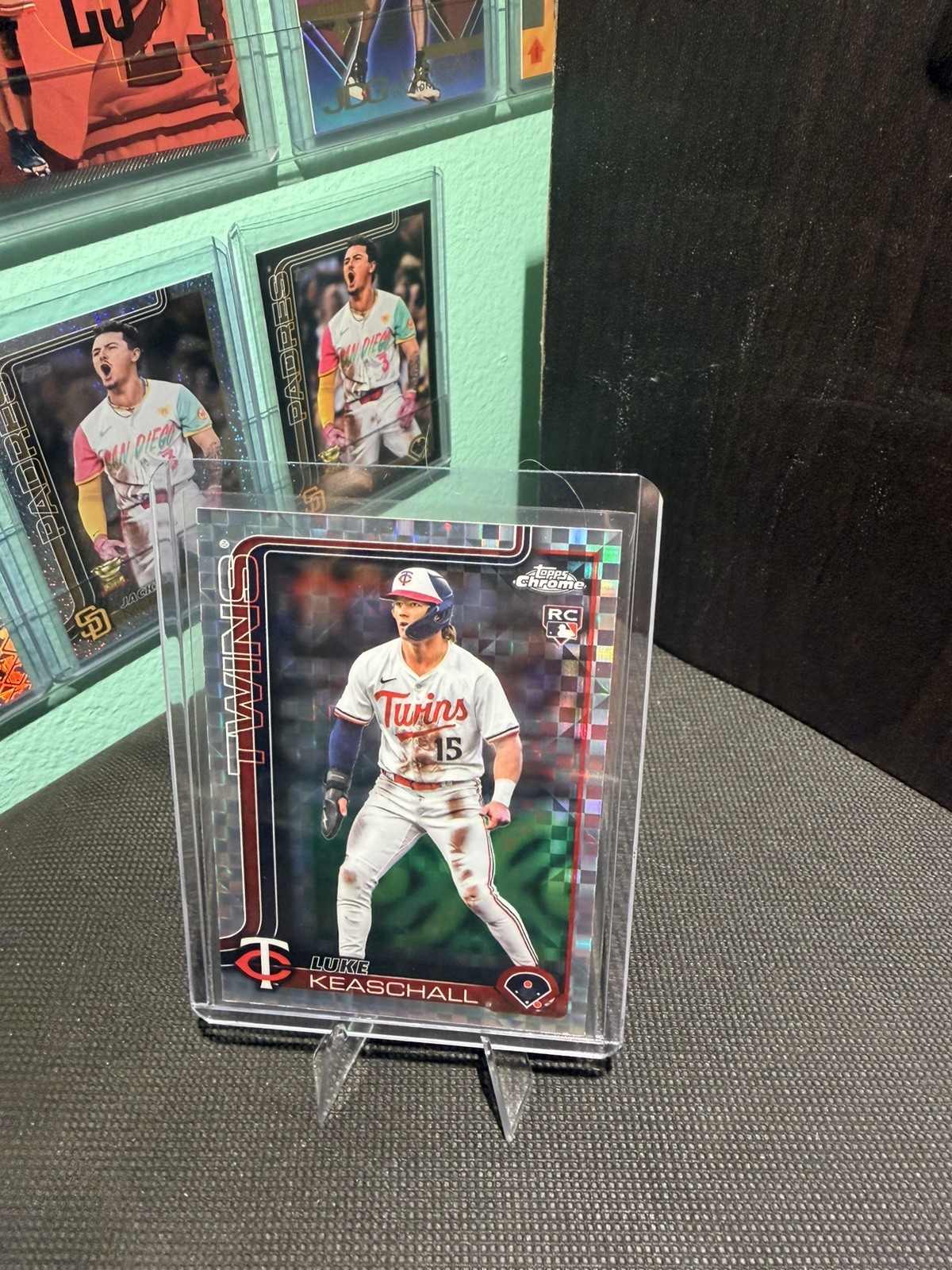 2025 Topps Chrome Update Luke Keaschall RC Xfractor Twins #USC106