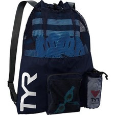 Large Mesh Mummy Backpack for Swim, Gym & Workout Gear - 40L Capacity, Black