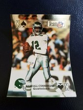 Randall Cunningham Eagles 1992 TEAM NFL STAR PLAYING CARDS SQUARED CORNERS