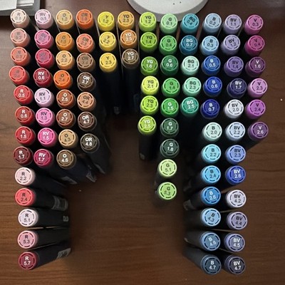 OLO Alcohol Markers - 92 Chisel Tip markers, minimal use