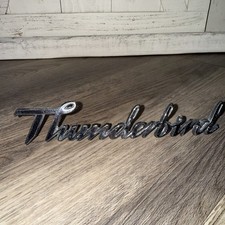 Oem 1977-1979 Ford Thunderbird Script Emblem D7sb-6042550-ab Chrome