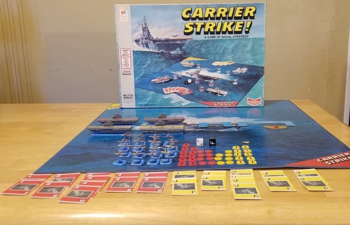 VTG 1977 CARRIER STRIKE Naval Strategy Game Milton Bradley Near Complete *READ*