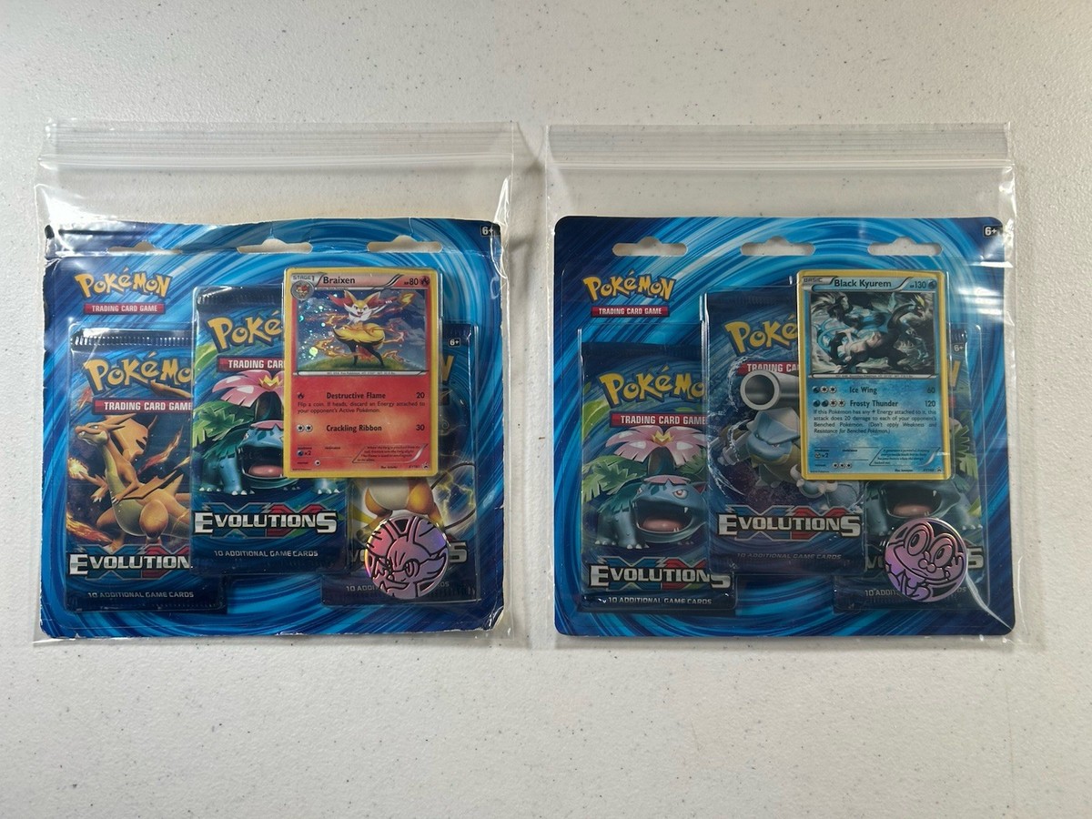 Pokemon TCG: 2016 XY Evolutions 3-Pack Blister Set Of 2x New