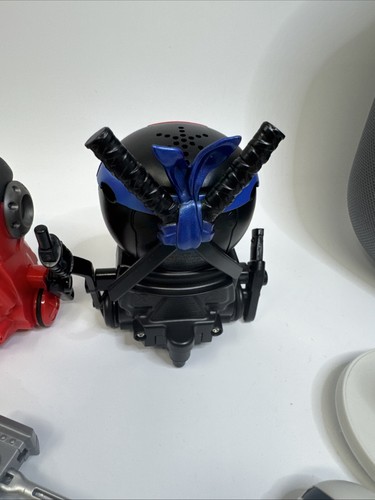 Lotto di 3 giocattoli azione elettronica Masters Ninja Bots Battle Robots testati con custodia - Foto 10 di 16