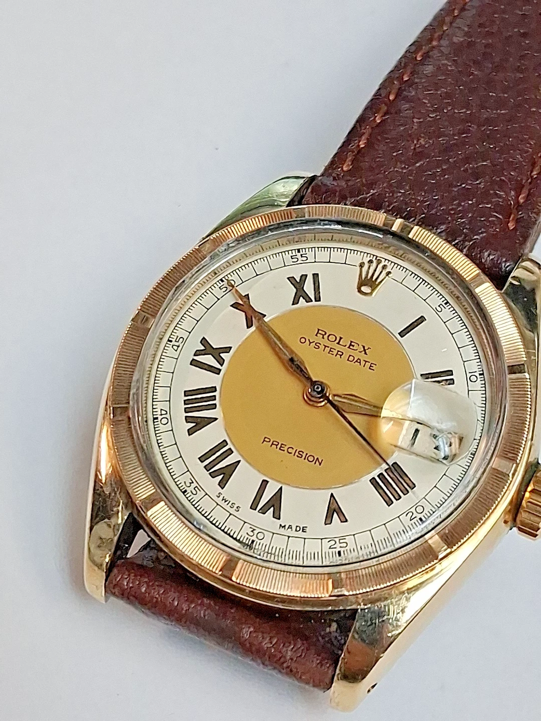 Vintage 1960s Rolex 6694 Gold Clad   With  Cal 1225 Movement  34mm Case