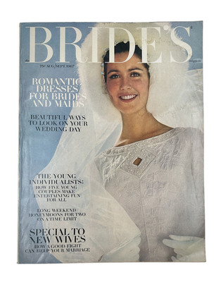 Bride's Magazine August/September 1967 Romantic Dresses Beauty Honeymoon
