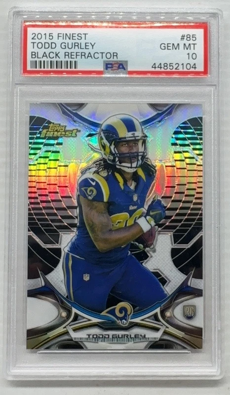 Todd Gurley Finest #85 Black Refractor
