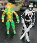 Vintage GI Joe 2 Figure LOT 1986 Serpentor w Knife Cobra Commander Near Complete