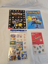 The Pok mon Collectors Sticker Book  Tattoo Book And Mixed Pok mon Stickers.