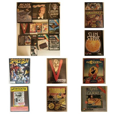 23 seltene Retro Spiele Tape/Disk,20 komplett-gemischte Formate-SAMMLER STARTERPAKET