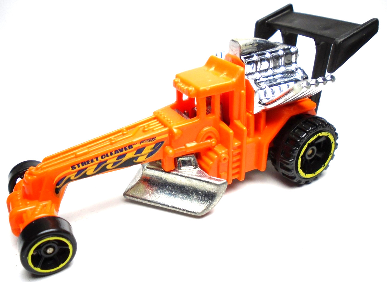2015 HOT WHEELS CITY WORKS STREET CLEAVER ORANGE 1:64 DIECAST 3 3/8" ROAD GRADER