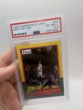 1990 Supersonics Kayo #12 Gary Payton HOF ROOKIE RC PSA 6.5 EX-MT+