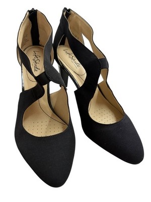LifeStride Women's SZ 10 Black Soft System Dress Heels With Cutout Design NWOB