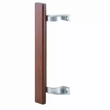 Patio Door Pull, Hardwood Handle with Aluminum