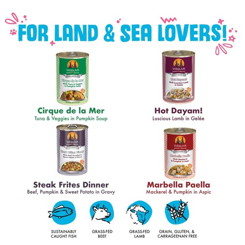 Classic Dog Food, Variety Pack, Chicken Free, Just 4 Me, Wet Dog Food, 14oz C... - Picture 3 of 9