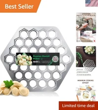 Effortless Homemade Ravioli & Dumplings with 10.6" Aluminum Maker - 37 Discs