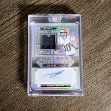 Chase Brown - Panini 2024 Obsidian Matrix Patch Autograph Silver /99 