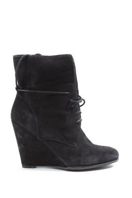 ZARA Bottines à lacets Dames Bottines T EU 39 noir style décontracté - Photo 1/4