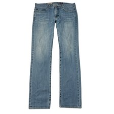 AG Adriano Goldschmied Matchbox Slim Straight Jeans FLAW Light Wash Mens 34x34