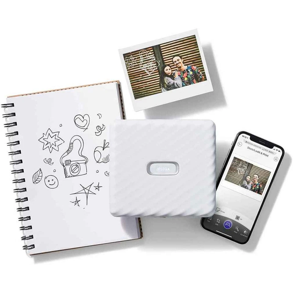 Fujifilm INSTAX Link WIDE Printer (Ash White) - Image 3 of 4