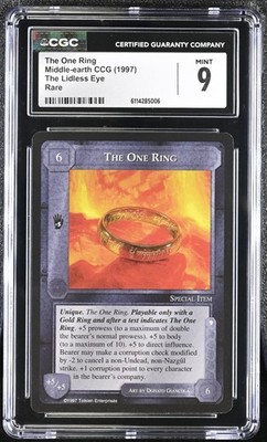 The One Ring - CGC 9 - Lidless Eye, Middle Earth CCG card (1997