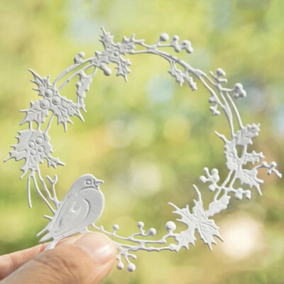 Stanzschablone Cutting Dies Vogel Kranz Schablonen Scrapbooking Album Karte Deko
