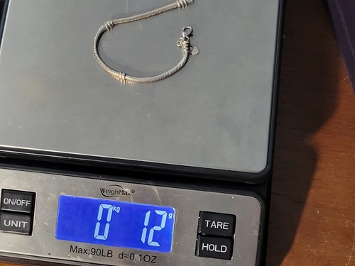 Vintage Bracelet Sterling Silver 925 Pandora Emblem Charm 6.25 In. 12 Grams - Picture 5 of 6