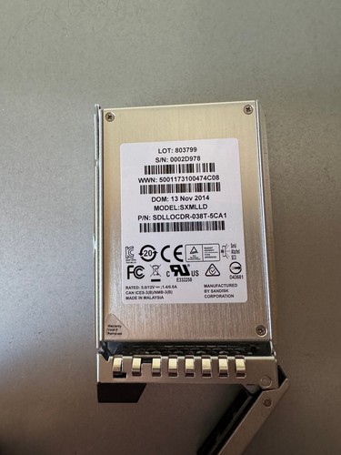 Sandisk SAS 4TB SSD - SDLLOCDR038T5C - 94+% Media Life Remaining - Picture 2 of 2