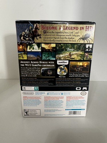 WiiU Legend Of Zelda Twilight Princess Amiibo Bundle Brand New Sealed With Game - Picture 3 of 10