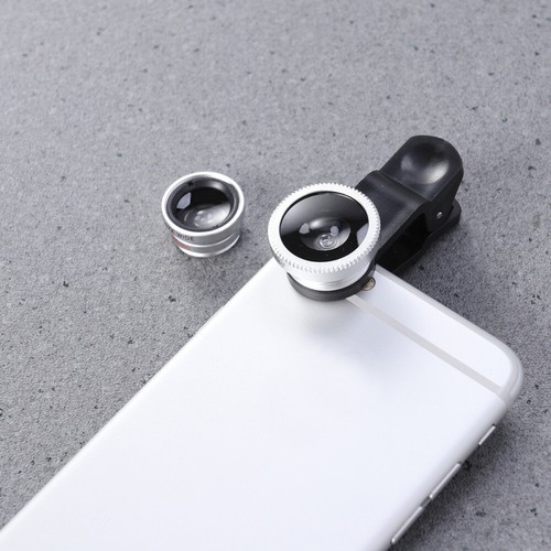 3 in Fisheye Wide Angle Macro Lens Set Clip-on Phone Camera Lenses for - 第 6/12 張圖片