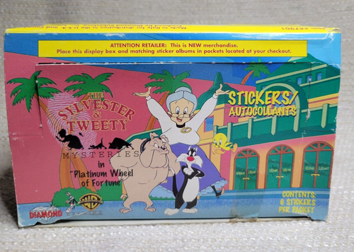 1996 Warner Bros. Sylvester & Tweety Mysteries Diamond Stickers 100 pks 231140G - Picture 1 of 10