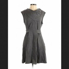 marc by marc jacobs Dress S Knit Cowl Neck Belt Gray