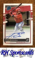 2020 Donruss Optic #RRS-TB Tres Barrera Rookie Autograph - Washington Nationals