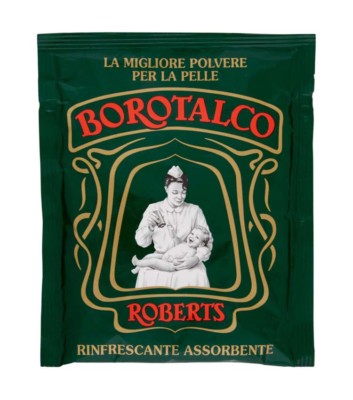 72pz BOROTALCO ROBERTS talco in polvere 100gr busta rinfrescante assorbente