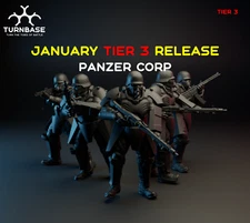 Turnbase Miniatures Ultra Modern Panzer Corps Squad OPFOR Spectre Ops Zona Alfa