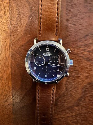 Leather Strap Shinola Watches ​Shinola CANFIELD SPORT 40MM Blue