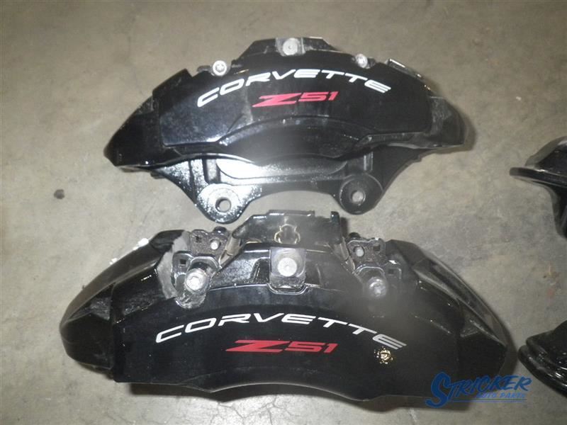 2022 C8 Corvette Front & Rear Black Z51 Brake Calipers & Rotors