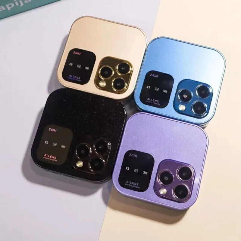Para i16Pro Mini Desbloqueado Abatible Teléfono Móvil 2 Tarjetas SIM Pantalla Pequeña Plegable Nuevo