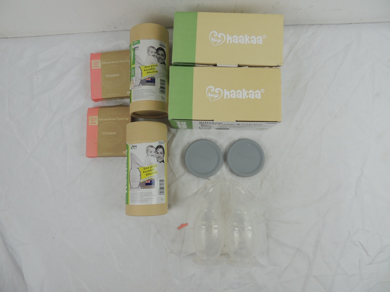 Lot of 2 haakaa Silicone Manual Breast Pump 150ML USED