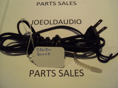 Sansui 2000X/4000 AC Line Cord w/ Strain Relief. Tested. Parting Out 2000X.