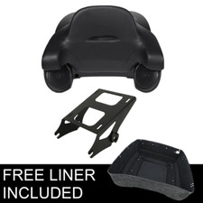 King Trunk w/ Backrest Mount Speakers Fit For Harley Touring 14-25