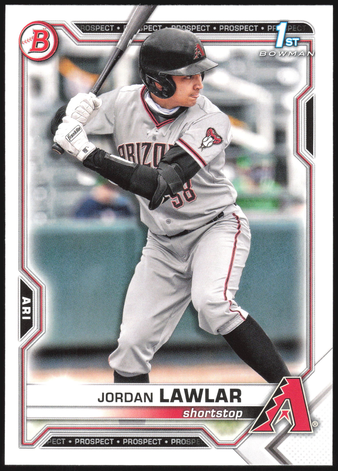 2021 Bowman Draft #BD-194 Jordan Lawlar NM