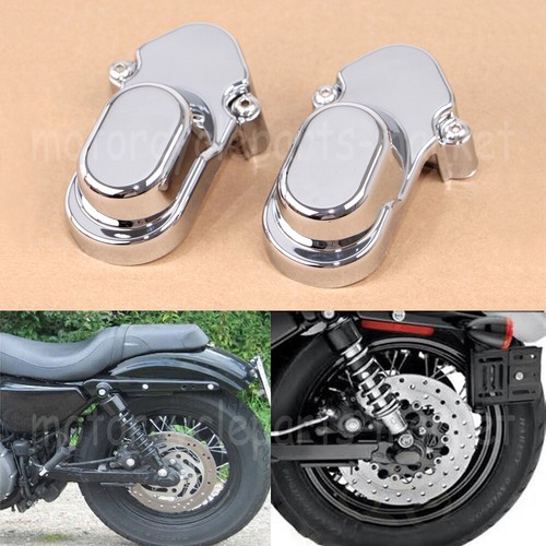 Chrome Rear Axle Cover Nut Bolt Cap Kit 