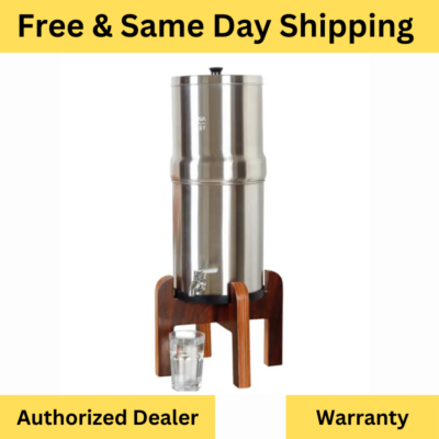 #ad AquaEasy 2.25 Gal Countertop Gravity Drinking Stainless Steel Water Filter $149.00