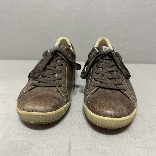 Ecco Golf Shoes Mens Size 42 Brown Leather - Picture 2 of 13
