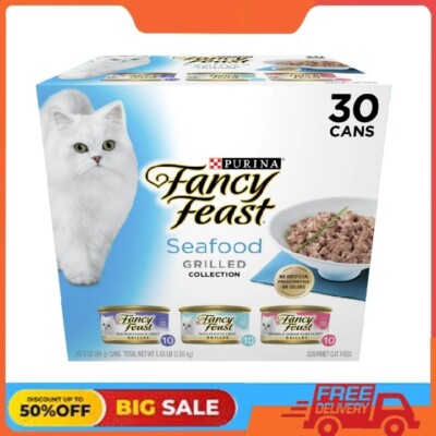 Purina Fancy Feast Gravy Wet Cat Food Variety Pack, oz Cans (60 Pack) 