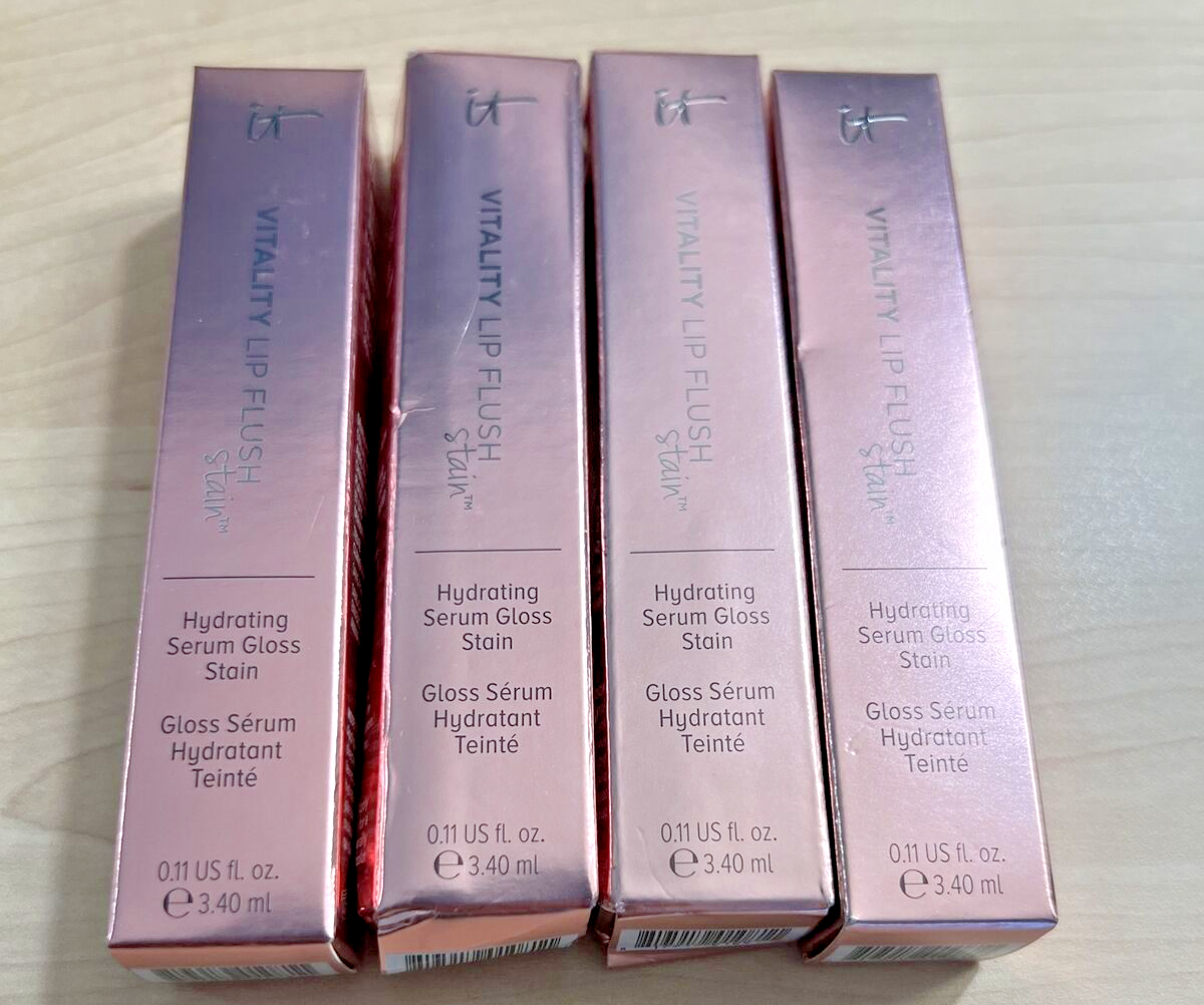 IT Cosmetics Vitality Lip Flush Hydrating Serum Gloss Stain MauveA