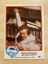 1978 Topps Superman The Movie Trading Card #76 Gene Hackman as Lex Luthor